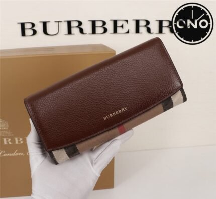 004 ONO burberry wallet 2025 new arrival top version & factory direct